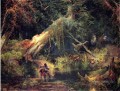 Slave Hask Dismal Swamp Virginie paysage Thomas Moran Forêt